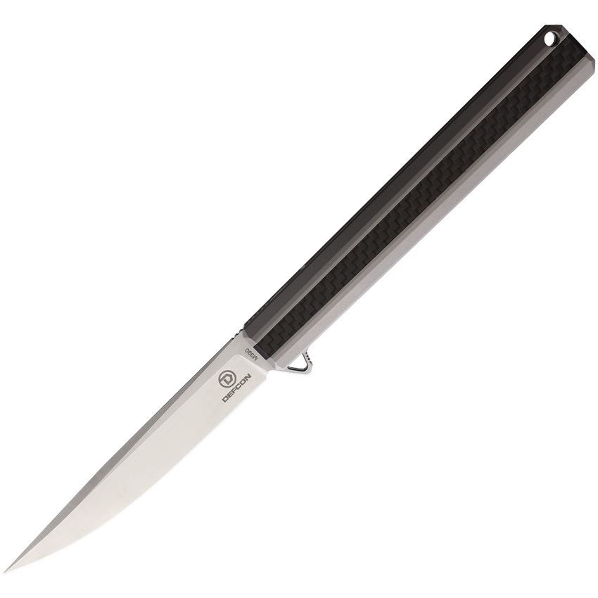 Defcon 9389 Titanium Framelock Knife Gray Handles