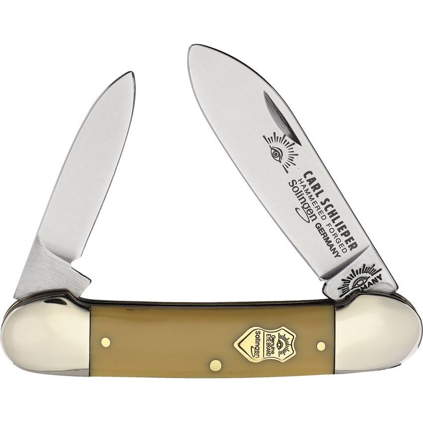 German Eye BBY Butterbean Knife Yellow Handles - Knife