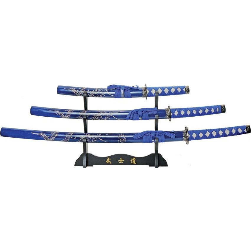 Rite Edge 926970BL 3pc Dragon Sword Set Blue