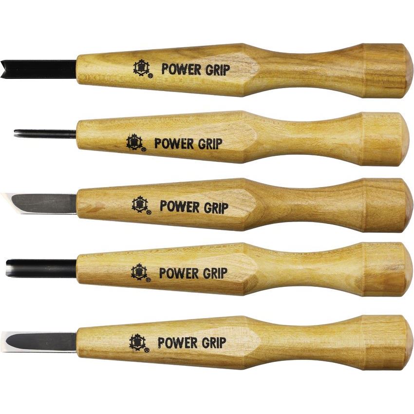 MIKA053 Mikihisa Power Grip Wood Chisel Set 5 Piece