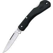 Case 253 Mini Blackhorn Lockback Folding Pocket Drop Point Blade Knife with Black Zytel Handles