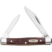 Case 083 Small Pen Folding Pocket Knife with Brown Delrin Handle