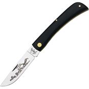 Case 092 Sodbuster Folding Pocket with Smooth Black Synthetic Handle