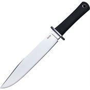 Cold Steel 16JSM Trail Master Bowie Fixed Blade Knife with Black Checkered Kraton Handle