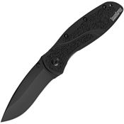 Kershaw 1670BLK Blur Black Assisted Opening Drop Point Linerlock Folding Pocket Knife