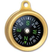 Marbles 1147 Pocket Compass with Luminous Dial and Brass Body