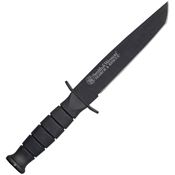 Smith & Wesson SURT Search & Rescue Tanto Point Fixed Blade Knife with Black Rubberized Aluminum Handle