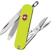 Swiss Army 26223808RX1 Classic SD Army Folding Knife with Yellow StayGlow Handle