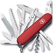Swiss Army 13773X2 Handyman Folding Pocket Knife with Red Handle