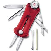 Swiss Army 07052TX5 Lifestyle Golf Divot Multi-Tool with Ruby Red Translucent Handle
