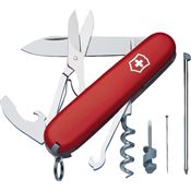 Swiss Army 13405X1 Compact Folding Pocket Knife with Red Handle