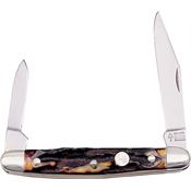 Boker 118288HH Pen Folding Pocket Knife Stag with Genuine Stag Handle
