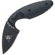 Ka-Bar 1480 Tdi Law Enforcement Standard Edge Aus-8 Drop Point Blade with Black Textured Zytel Handles