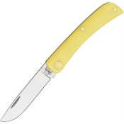 Case 032 Sodbuster Jr Folding Pocket Knife with Yellow Handle