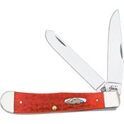 Case 646 Trapper Folding Pocket Knife with Red Jigged Bone Handle
