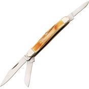 Bear & Son 533 Small Stockman Folding Pocket Knife with Stag Bone Handle