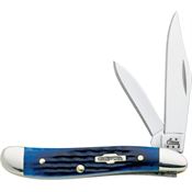 Case 2802 Peanut Folding Pocket Knife with Navy Blue Jigged Handle