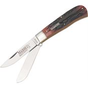 Marbles 117 Jumbo Trapper Folding Pocket Knife with Stag Bone Handle