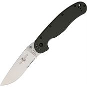Ontario 8849 RAT-1 Part Serrated Linerlock Folding Pocket Knife