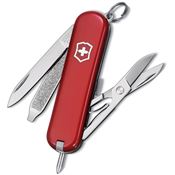 Swiss Army 06225033X1 Signature Classic Folding Pocket Knife with Red Handle