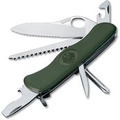 Swiss Army 08461MW4DEX1 One Hand Trekker Folding Pocket Knife with Green Handle