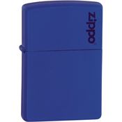Zippo 11344 Zippo Logo Lighter with Matte Royal Blue Finish