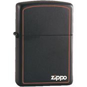 Zippo 11950 Zippo Logo Lighter with Matte Black Finish