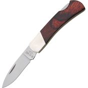Bear & Son 224R Stainless Drop Point Executive Lockback Folding Pocket Knife with Rosewood Handle