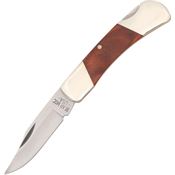 Bear & Son 226R Stainless Clip Point Folding Pocket Knife with Rosewood Handle