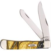 Case 925424KT Trapper 24KT Folding Pocket Knife with Gold Corelon Handle