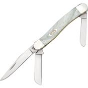 Case 9318WP Medium Stockman Folding Pocket Knife with White Pearl Corelon Handle