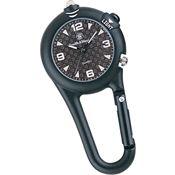 Smith & Wesson W36BLK Carabiner Black Watch with Black Case