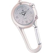 Smith & Wesson W36SIL Carabiner Silver Watch with Silver Face