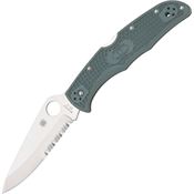 Spyderco 10PSFG Endura 4 Part Serrated Blade Lockback Folding Pocket Knife