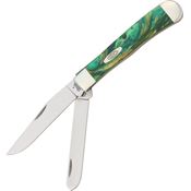 Case 9254CE Trapper Cat's Eye Folding Pocket Knife with Corelon Handle