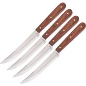 Bear & Son 2STKR High Carbon Stainless Fixed Blade Knife with Rosewood Handle - Steak Set