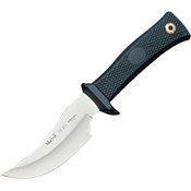 Muela PK Skinner Fixed Upswept Skinner Blade Knife with Black Checkered Kraton Handle