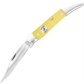 Bear & Son C31931 Little Toothpick Folding Pocket Knife with Yellow Delrin Handle