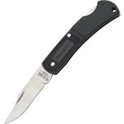 Bear & Son 726 Executive Stainless Clip Blade Lockback Folding Pocket Knife with Black Zytel Handle
