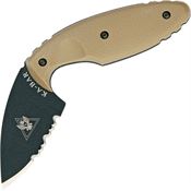 Ka-Bar 1477CB TDI Law Enforcement with Part Serrated AUS-8 Drop Point & Zytel Handles Fixed Blade Knife