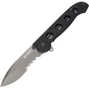 CRKT 2114G M21 Linerlock Folding Pocket Stainless Blade Knife with Black G-10 Handles