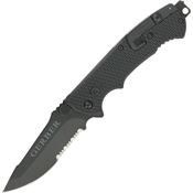 Gerber 1870 Hinderer CLS Part Serrated Clip Point Linerlock Folding Pocket Knife