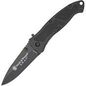 Smith & Wesson ATMB Swat Assisted Opening Linerlock Folding Black Finish Blade Pocket Knife with Anodized Aluminum Handles