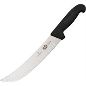 Forschner 5732325 10 1/4 Inch Granton Cimeter Blade Knife with Black Fibrox Handle