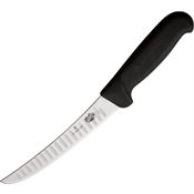 Forschner 5652315 6 Inch Stiff Wide Design Granton Boning Blade Knife with Black Fibrox Handle