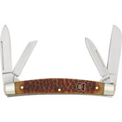 Robert Klass 6426BR Congress Folding Pocket Knife with Brown Pick Bone Handle