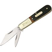 Schrade 280OT Old Timer Barlow Pocket Knife with Brown Sawcut Delrin Handle
