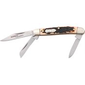 Schrade 807UH Uncle Henry Junior Folding Pocket Knife with Delrin Stag Handle
