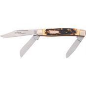 Schrade 885UH Uncle Henry Senior Rancher Folding Pocket Knife with Delrin Stag Handle