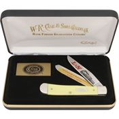 Case LNY L&N Railroad Commemorative Folding Pocket Knife Set with Yellow Composition Handle